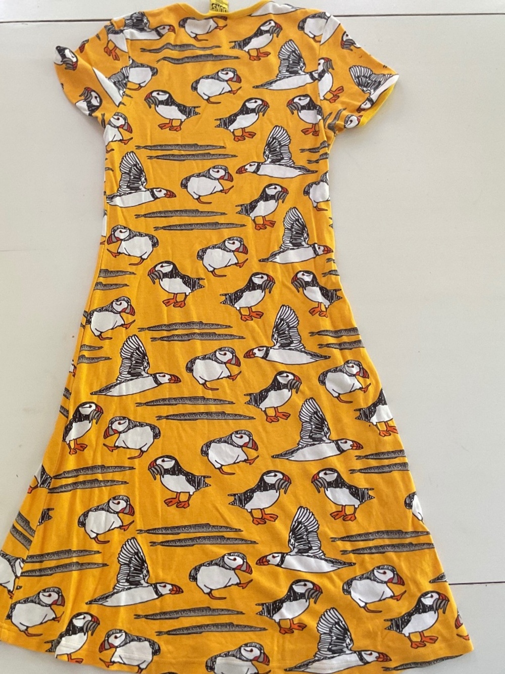 Duns of Sweden 152 Centimeters Short Sleeved Puffin Dress Kids